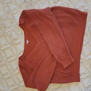 Crop Off Shoulder Sweater